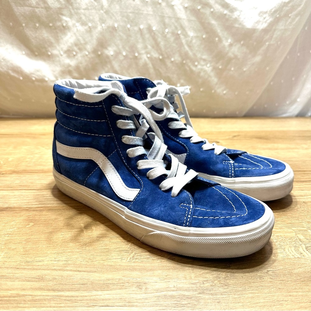 Vans HEIQ Eco Dry Sk8 Suede Hi Top Lace Up Sneaker Skater